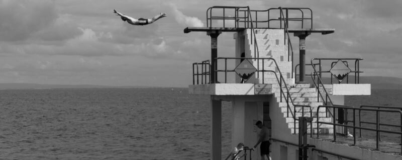 Summer pix 2019: Swan diving from Blackrock Diving Tower, Salthill. Photograph: Alan McIntyre