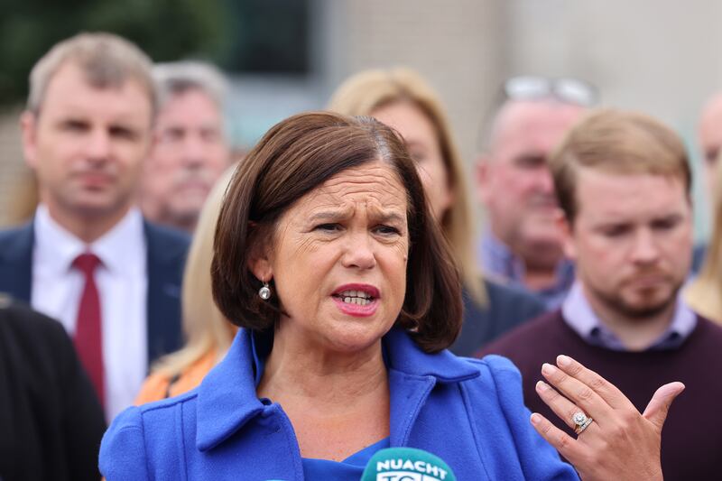 Sinn Féin president Mary Lou McDonald. Photograph: Dara Mac Dónaill / The Irish Times









