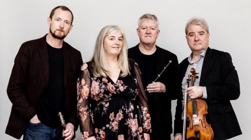 Niamh Parsons, Ciarán Tourish, Liam Kelly and John Doyle kick off their tour at The Sugar Club, Dublin