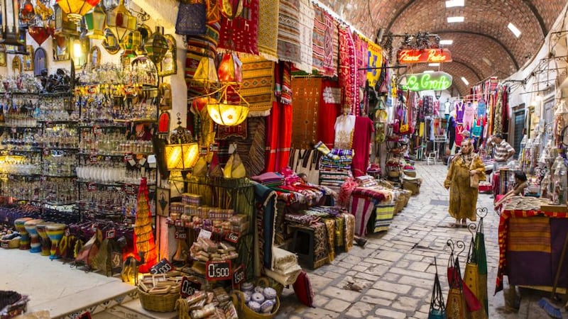 The vaulted, covered Medina in Tunis. Photograph: Adam Alexander