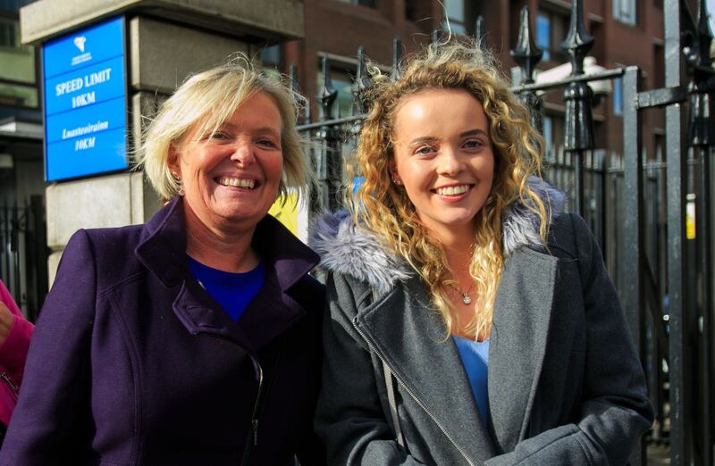 Rebecca Carter (right) pictured with her mother, Annemaire Carter Photograp: Gareth Chaney/Collins