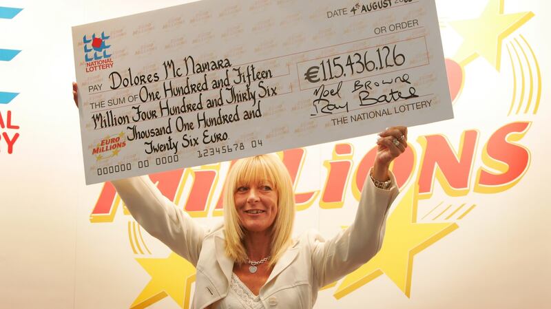 Euromillions winner Dolores McNamara in 2005.  Photograph: Frank Miller