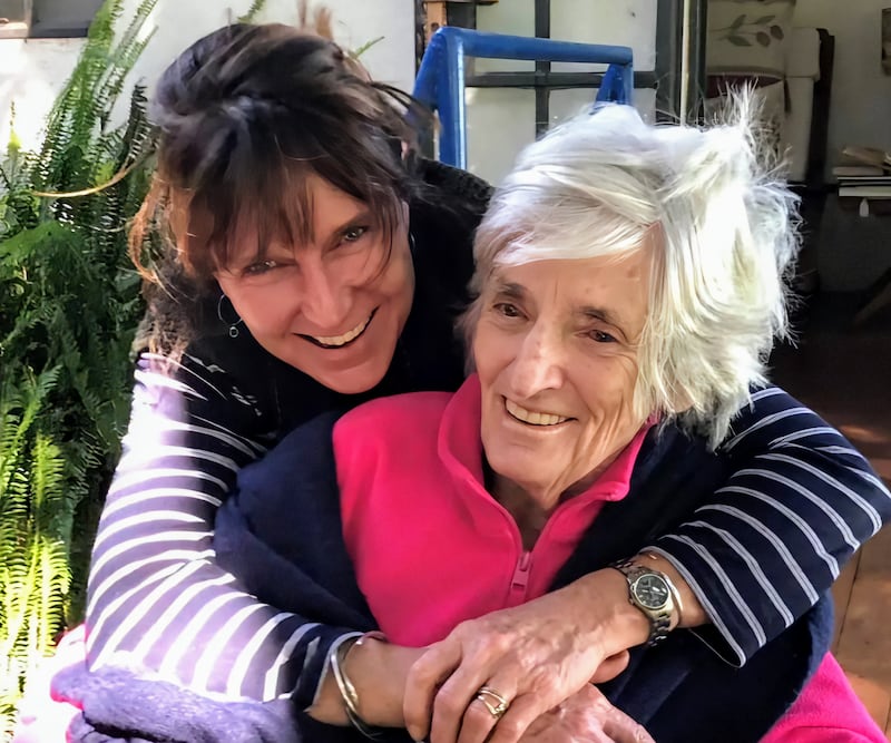 Anthea Rowan with her mother not long before her mother died. Photograph: Frieke de Raadt