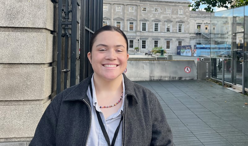 Abby Caballero: 'They started yelling at him and filming him, coming up close to him. At first, I wasn’t concerned. I was just kind of like, okay this is a little crazy for the first day but this is fine.' Photograph: Harry McGee