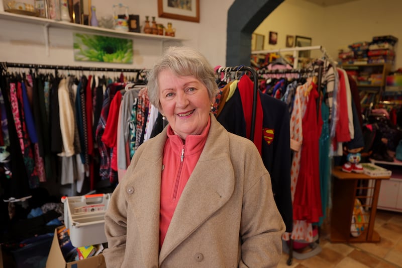 Moira Morrissey at the Anew charity shop in Thurles. 'He’s very much in touch with the people of the local area.' Photograph: Alan Betson