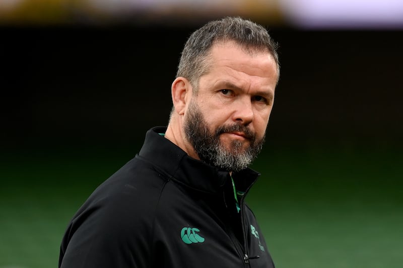 Andy Farrell: 'It’s [my departure to Lions] not been a distraction for me or the squad. The only thing that matters is this week.' Photograph: Charles McQuillan/Getty Images