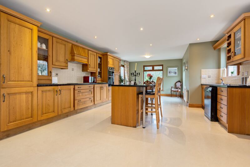 Kitchen: The house has a significant 351sq m (3,778sq ft) of space set over two floors on an elevated site.