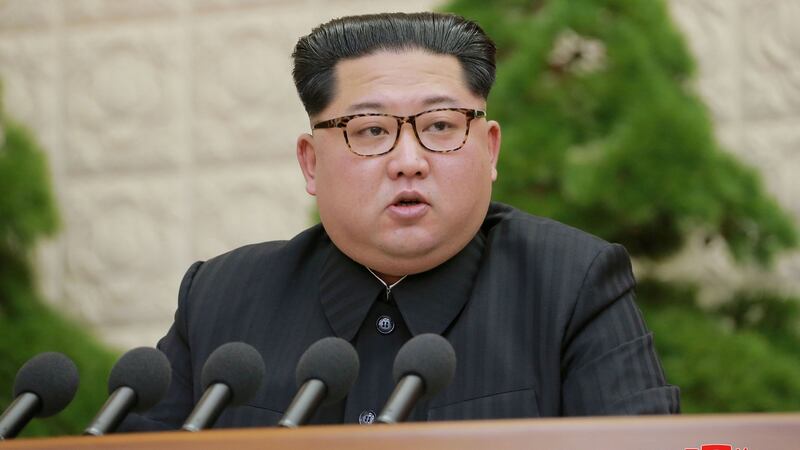 North Korean leader Kim Jong-un: scheduled to cross the border at 2.30am Irish time. Photograph: Reuters/KCNA