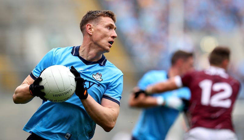 Dublin’s John Small during this year's All-Ireland Senior Football quarter-final gainst Galway. Photograph: Ryan Byrne/Inpho