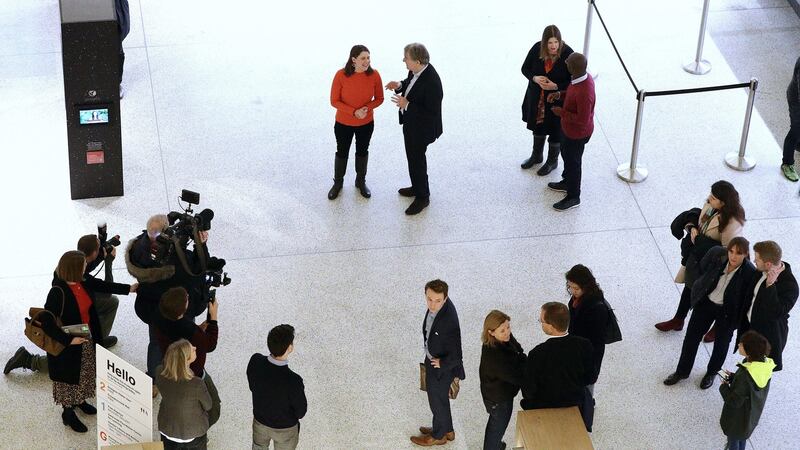 Liberal Democrat leader Jo Swinson during a visit to  London’s Design Museum. Her poor performance has worried Tories. Photograph: Aaron Chown/PA Wire