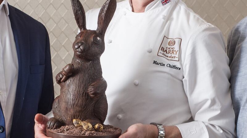 The €34,000 bunny has been sculpted by multi-awarding winning Martin Chiffers, executive pastry chef, international consultant and patissier who owns “Chiffers” shop in Tokyo