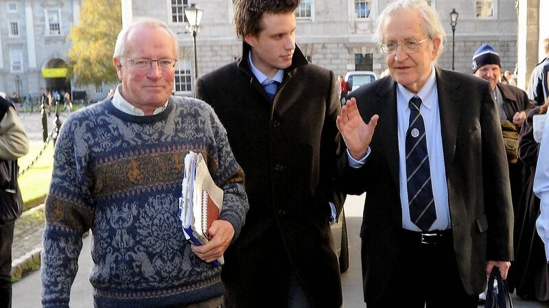 Noam Chomsky visits the society in 2009