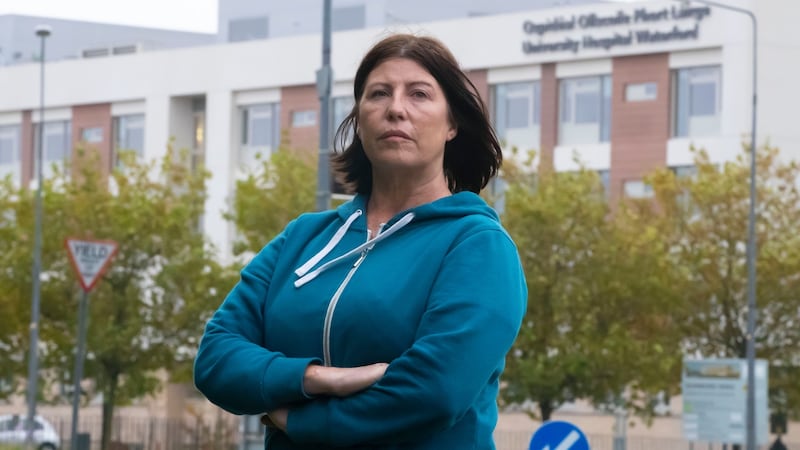 Psychiatric nurse Leish Caulfield at University Hospital Waterford: ‘There are no beds, no personal space, no personal dignity really. It increases the volatility within the unit.’ Photograph: Patrick Browne