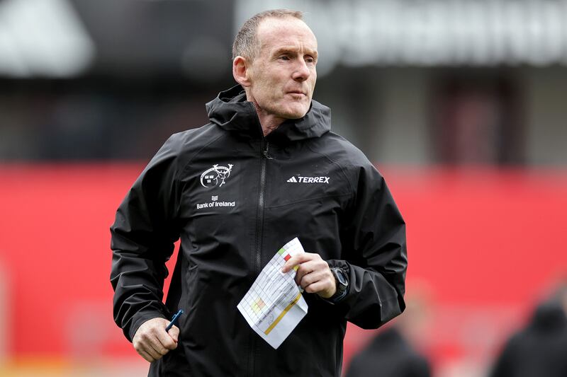 Munster head of rugby operations and interim head coach Ian Costello. Photograph: Laszlo Geczo/Inpho