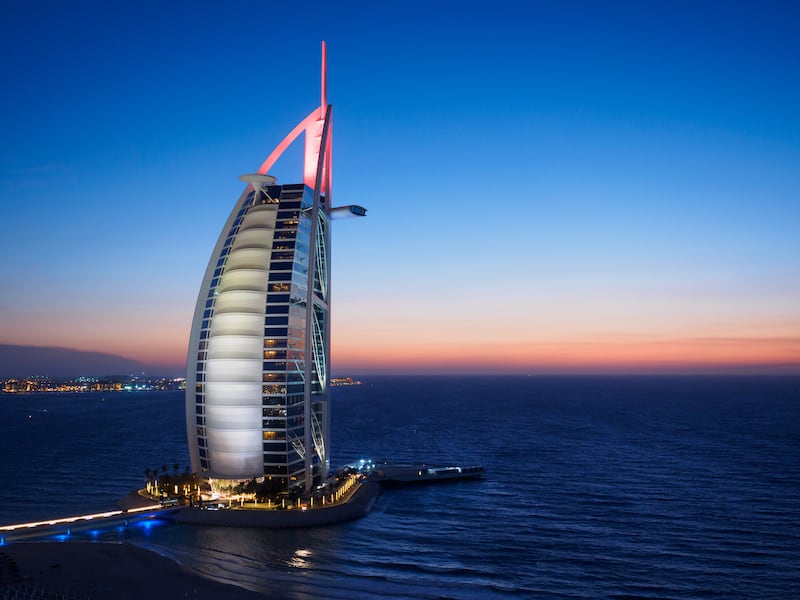 Burj Al Arab luxury resort in Dubai. Photograph: Thomas Dickson/iStock