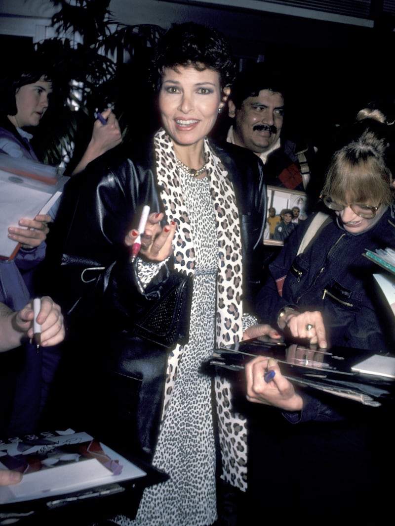 Raquel Welch at the 42nd Golden Globe Awards rehearsals in Beverly Hills, California. Photograph: Ron Galella/Ron Galella Collection via Getty Images