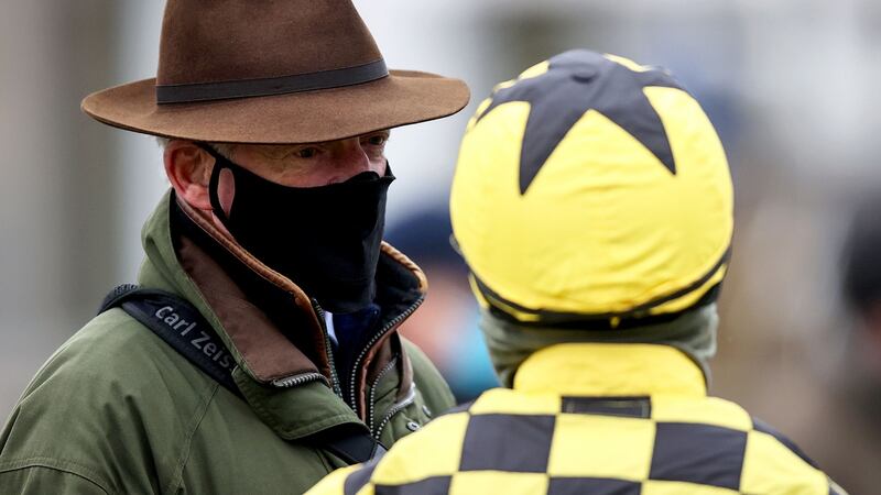 Willie Mullins with Paul Townend. Last year, there were 15 races where Mullins had more than one entry and Townend had the choice of what to ride in 11 of them. Photograph: Tommy Dickson/Inpho