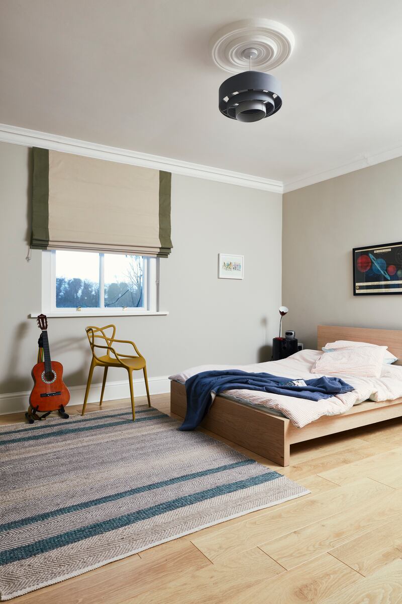 Use calm, muted colours in children's bedrooms. Photograph: Philip Lauterbach 