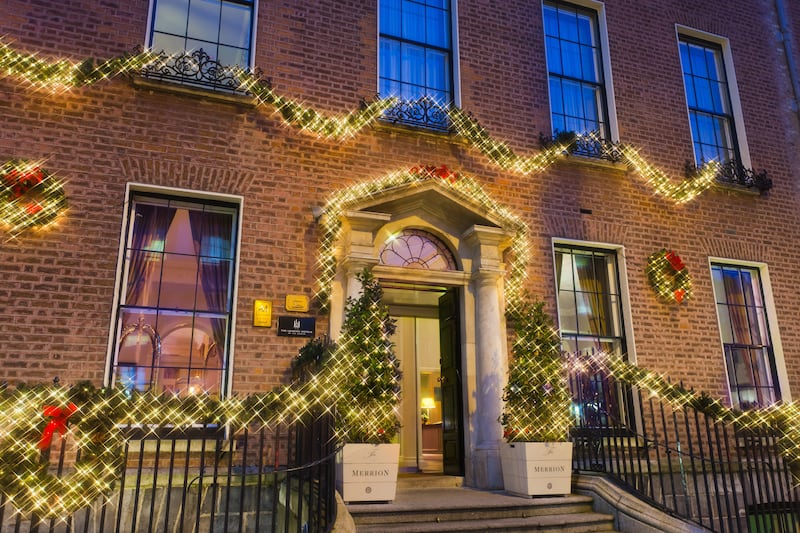 The Merrion Hotel's Christmas package includes the option of transfer to the Leopardstown races on Stephen’s Day. Photograph: Denis Mortell