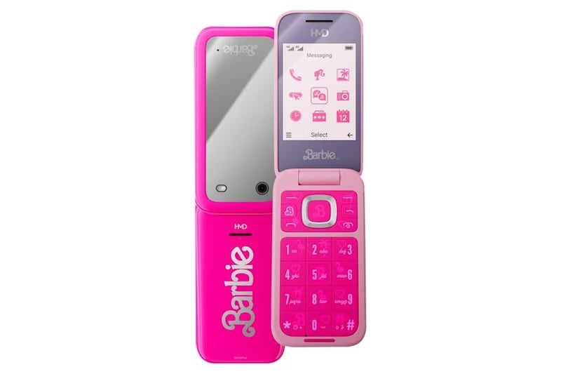 Barbie HMD flip phone