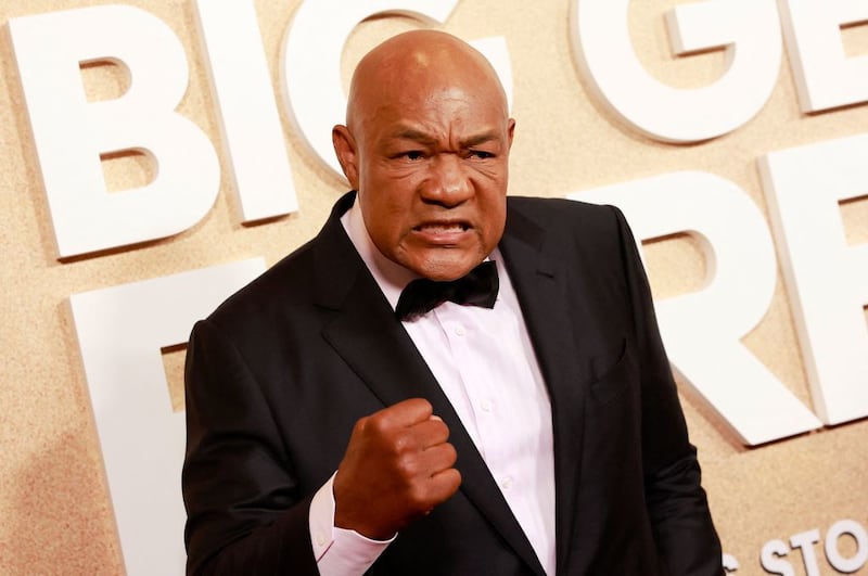 George Foreman at the world premiere of Big George Foreman: The Miraculous Story of the Once and Future Heavyweight Champion of the World in April 2023. Photograph: Michael Tran/ AFP