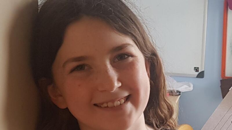 Eve Cullen  (9) who is in lockdown in her home in Thurles, Co Tipperary