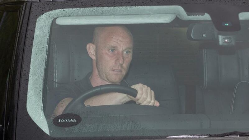 Former Manchester United player Nicky Butt leaves the AON Training Complex at  Carrington this week. Photograph: Dave Thompson/PA Wire