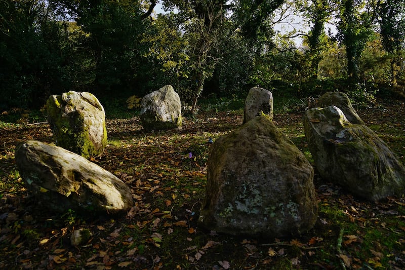 Lissivigeen Stone Circle in Killarney, Co Kerry. They are commonly found across northern Europe and Britain and typically date from the Late Neolithic and Early Bronze Age eras, with most concentrations appearing from 3000 BC. Photograph :Valerie O’Sullivan