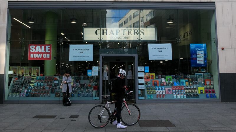 Chapters bookshop, on Parnell Street, brought the curtain down on almost 40 years of value reading. Photograph: Gareth Chaney/Collins