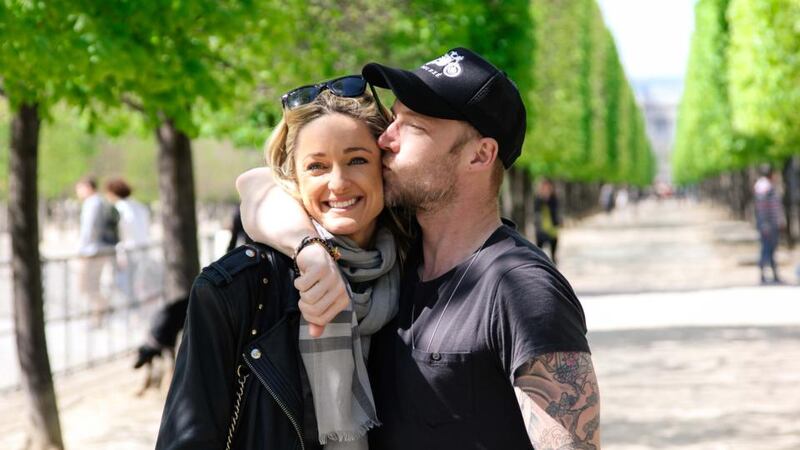 Storm Uechtritz with Ronan Keating in Paris