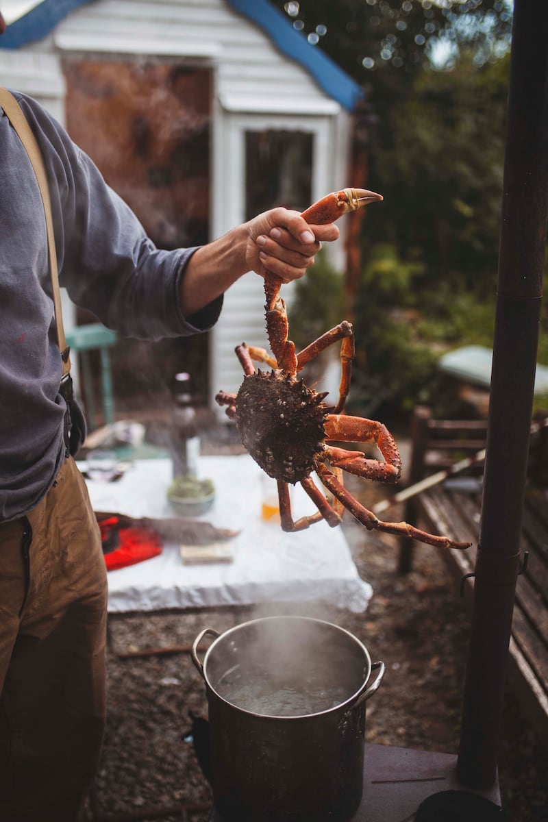 In west Cork Max Jones of Up There the Last runs experiential food workshops and immersive beach feasts; think diving for spider crab, raking for cockles, and hot-smoking fresh fish in a barrel in the sand