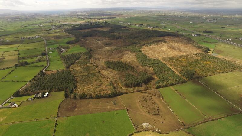 Aerial view of the Apple Data Centre site at Athenry, Co Galway: the building plan has been delayed for more than two years by a series of planning objections and legal actions