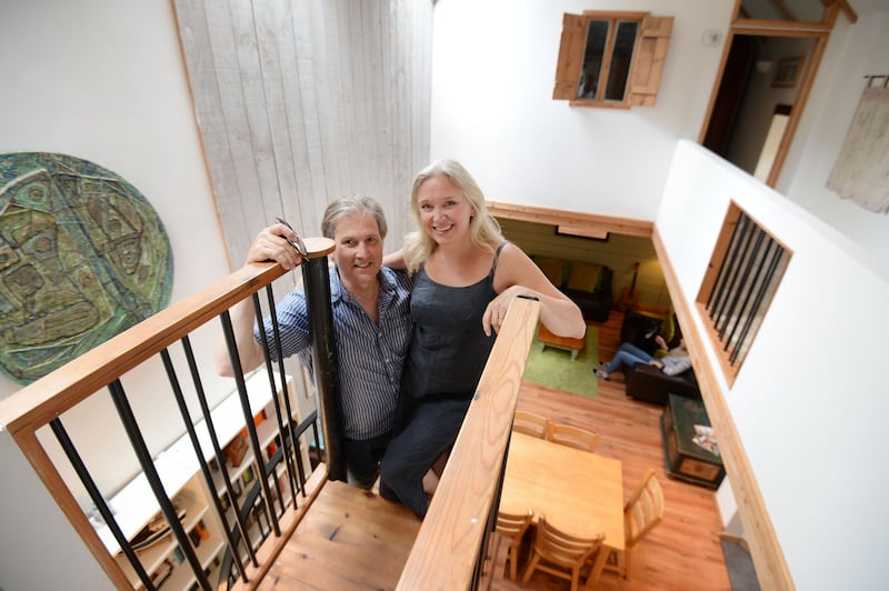 09/10/2015 - NEWS - Hilary and Tim Harvey in their home in Ballymagill. Photograph: Alan Betson/The Irish Times