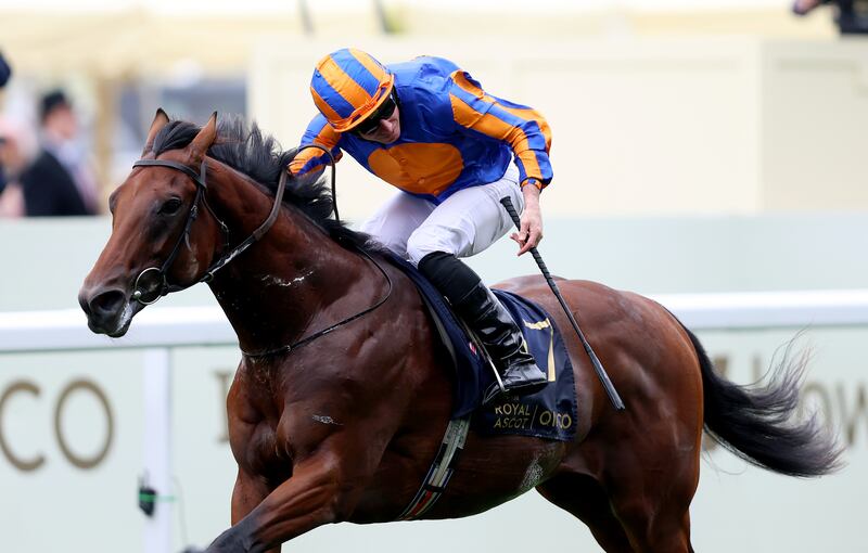 Ryan Moore riding River Tiber to victory in the Coventry Stakes at Royal Ascot in June. Photograph: Tom Dulat/Getty Images for Ascot Racecourse