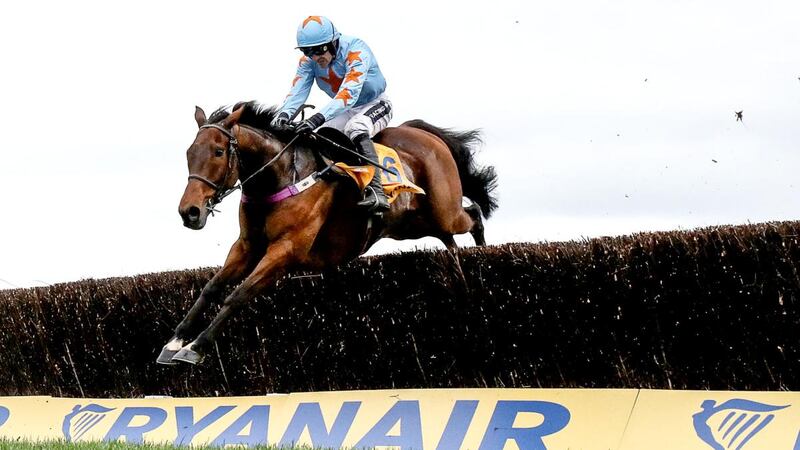 Ruby Walsh and Un De Sceaux fly to victory in the 2017 Ryanair. Photograph: Dan Sheridan/Inpho