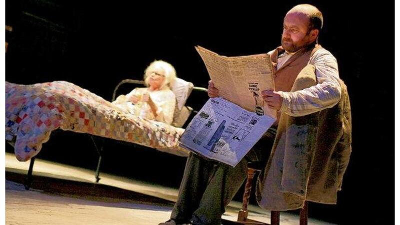 Patricia OConnell and David Pearse in The Cripple of Inishmaan.