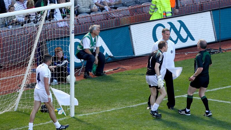 “It still haunts us to this day. We got it wrong,” says Mark Gilsenan of the goal incorrectly awarded by  referee Pat McEnaney to  Down’s Benny Coulter in the  All-Ireland semi-final of 2010 against Kildare. Photograph: James Crombie/Inpho