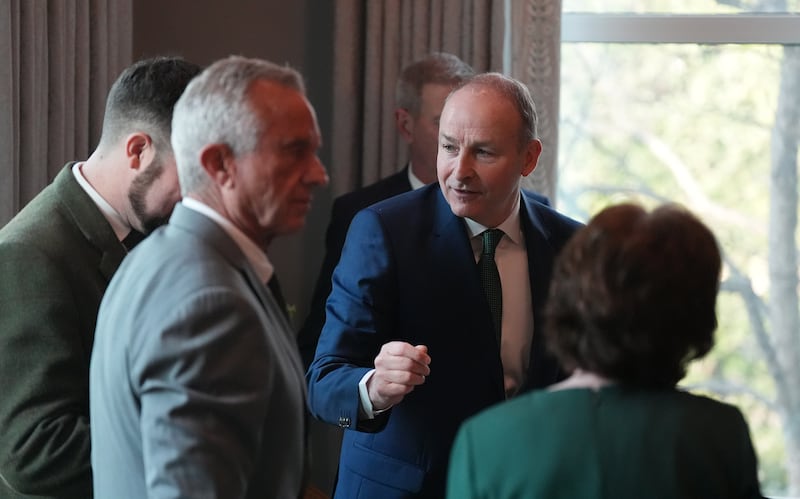 Among those at the meeting are US health secretary, Robert F Kennedy, and Ireland’s ambassador to the US, Geraldine Byrne Nason. Photograph: Niall Carson/PA Wire