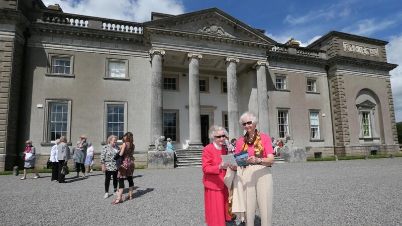 At Emo Court in Laois are, in foreground, Catherine Hardy and Iseult Kennedy. Photograph: Lorraine O’Sullivan/Inpho