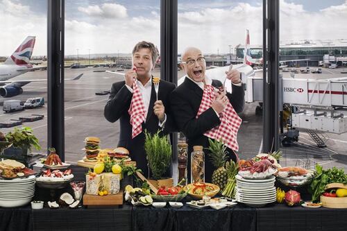 MasterChef judges take on Heathrow airport’s culinary offering