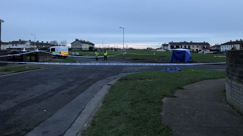 The remains were discovered in Moatview, Coolock in North Co Dublin. Photograph: Sarah Burns