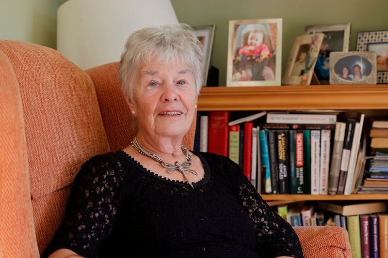 Evelyn Forde (77) at her home in Dublin, with photos of her son and grand children in the background. Photograph: Alan Betson

