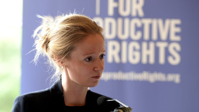 Leah Hoctor, regional director at the Centre for Reproductive Rights:  “The Government and Oireachtas must show leadership and act.” Photograph: Cyril Byrne