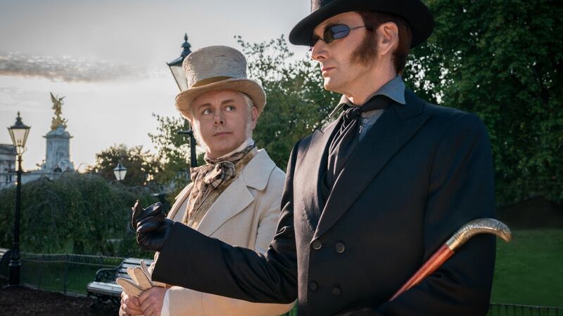 Michael Sheen and David Tennant in Good Omens