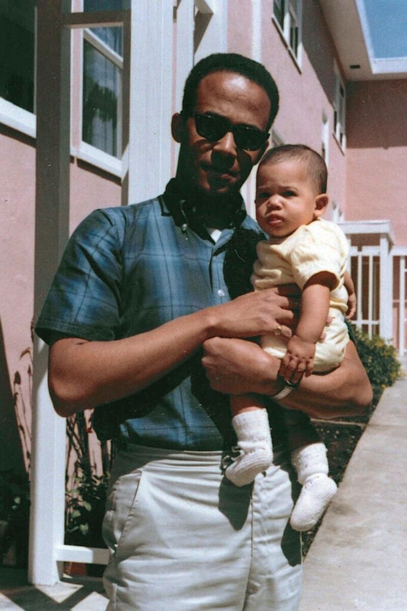 Donald Harris, with his baby daughter Kamala. Photograph: Kamala Harris