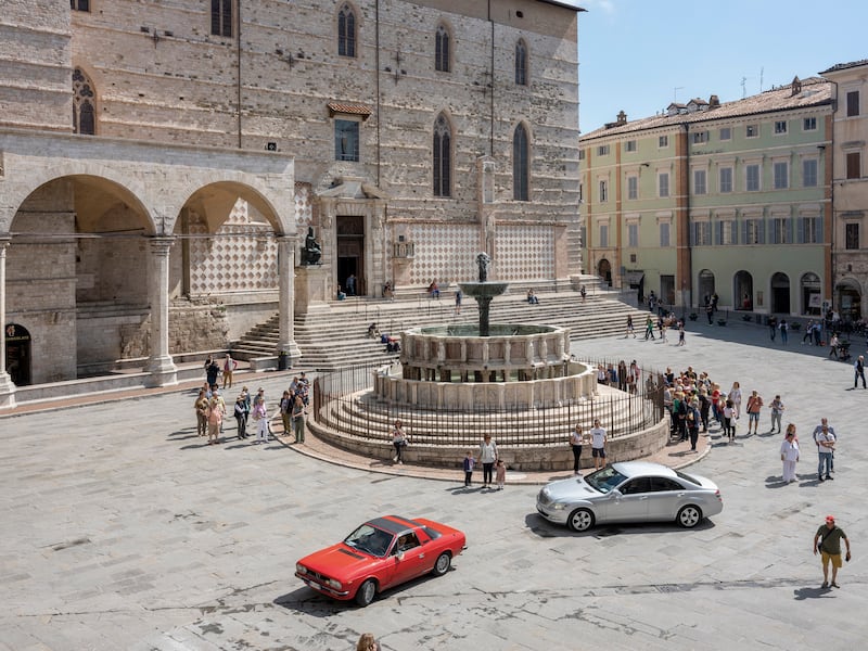 The Piazza IV Novembre in Perugia. Photograph: Marina Caneve/The New York Times