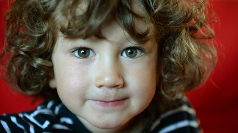 Oisín at home in Drumcondra, Dublin. Photograph: Dara Mac Dónaill