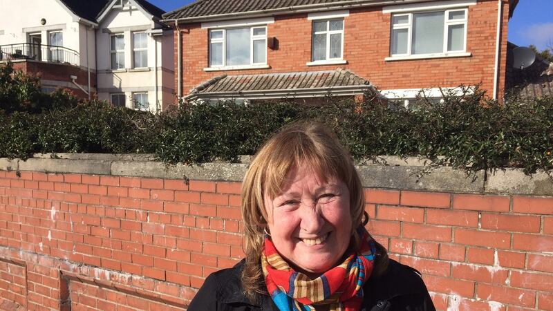 ‘Do they think Gerry [Adams] should be back up here rather than shoving Sinn Féin down there?’ asks west Belfast resident Elizabeth Hall.