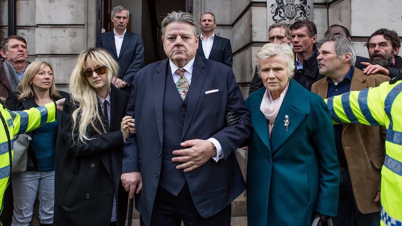 Andrea Riseborough, Robbie Coltrane and Julie Walters in National Treasure, Tuesday, Channel 4