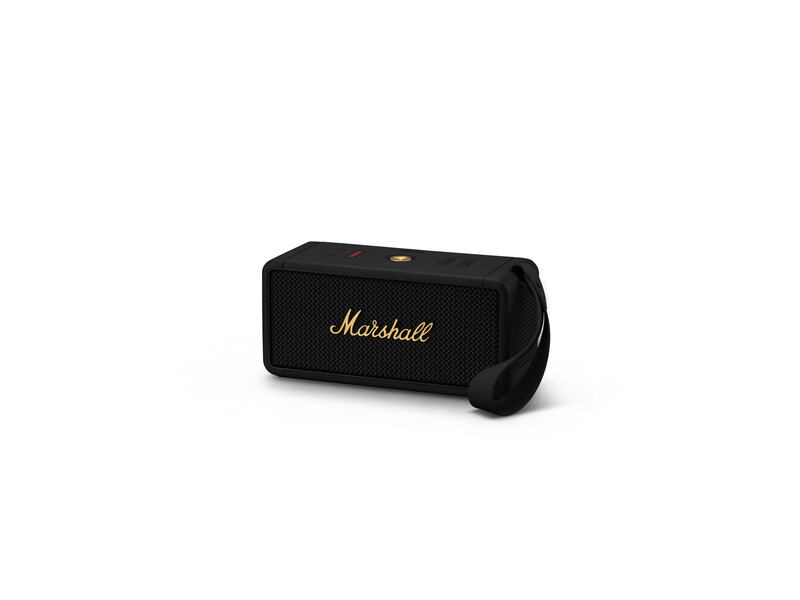 The Marshall Middleton portable speaker – tough and durable, it pumps out the decibels without lowering reproduction quality